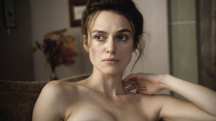 Keira Knightley Sitting On Sofa N Sad Face Photoshoot